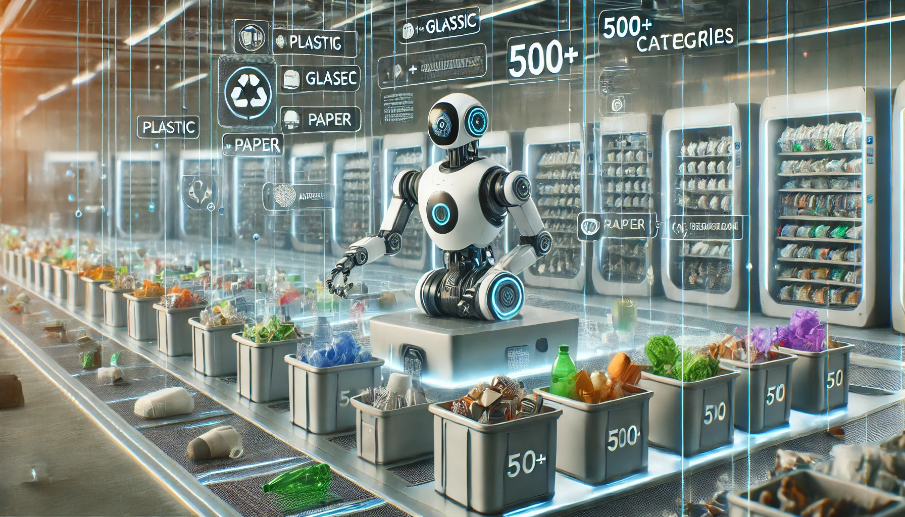 روبوت فرز النفايات المدعوم بالذكاء الاصطناعي يتعرف على أكثر من 500 فئة: ثورة في كفاءة إعادة التدوير